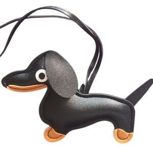 Dashund Leather Bag Charm, Keychain Or Misc-NWOT